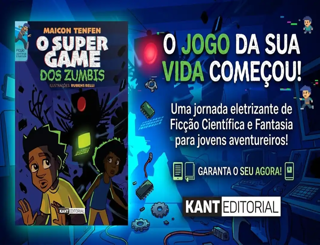 Entrar num jogo de zumbis por acidente é possível? Neste livro, é